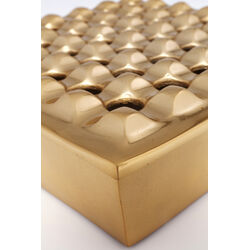 Posacenere Soho quadrato ottone 25x25cm