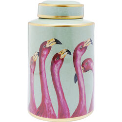 Deco Jar Flamingos 29cm