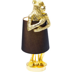 Table Lamp Animal Monkey Gold Black