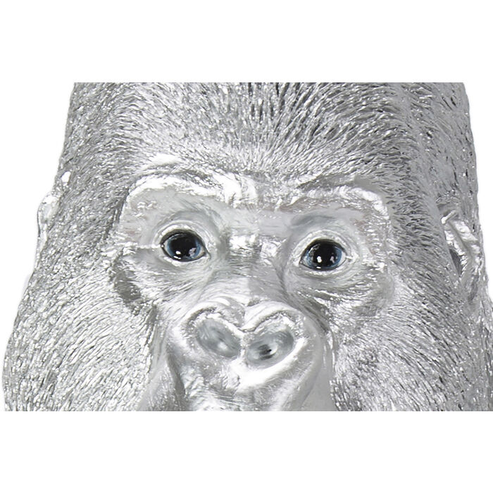 Kare Design  Deco Figure Monkey Gorilla Side XL Silver Matt