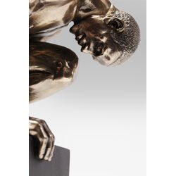 Deco Object Nude Man Stand Bronze 35cm