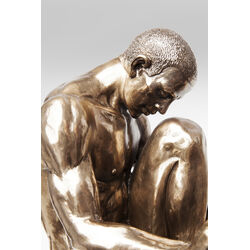 Deko Objekt Nude Man Stand Bronze 35cm