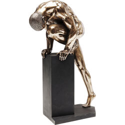 Deko Objekt Nude Man Stand Bronze 35cm