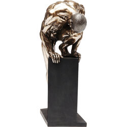 Deko Objekt Nude Man Stand Bronze 35cm