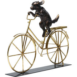 Deko Objekt Dog With Bicycle 44cm