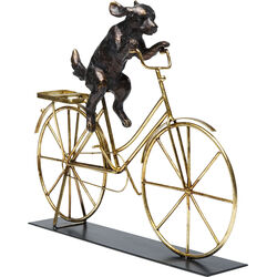 Deko Objekt Dog With Bicycle 44cm