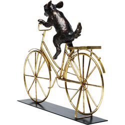 Oggetto decorativo Dog with Bicycle 44cm