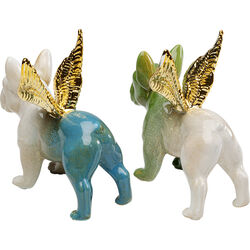 Deko Figur Angel Wings Dog Sortiert