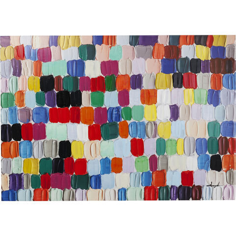 Canvas Picture Colorful Dots 200x140cm