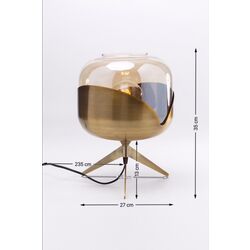 Table Lamp Golden Goblet Ball