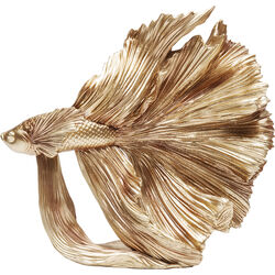 Deko Figur Betta Fish Gold Klein