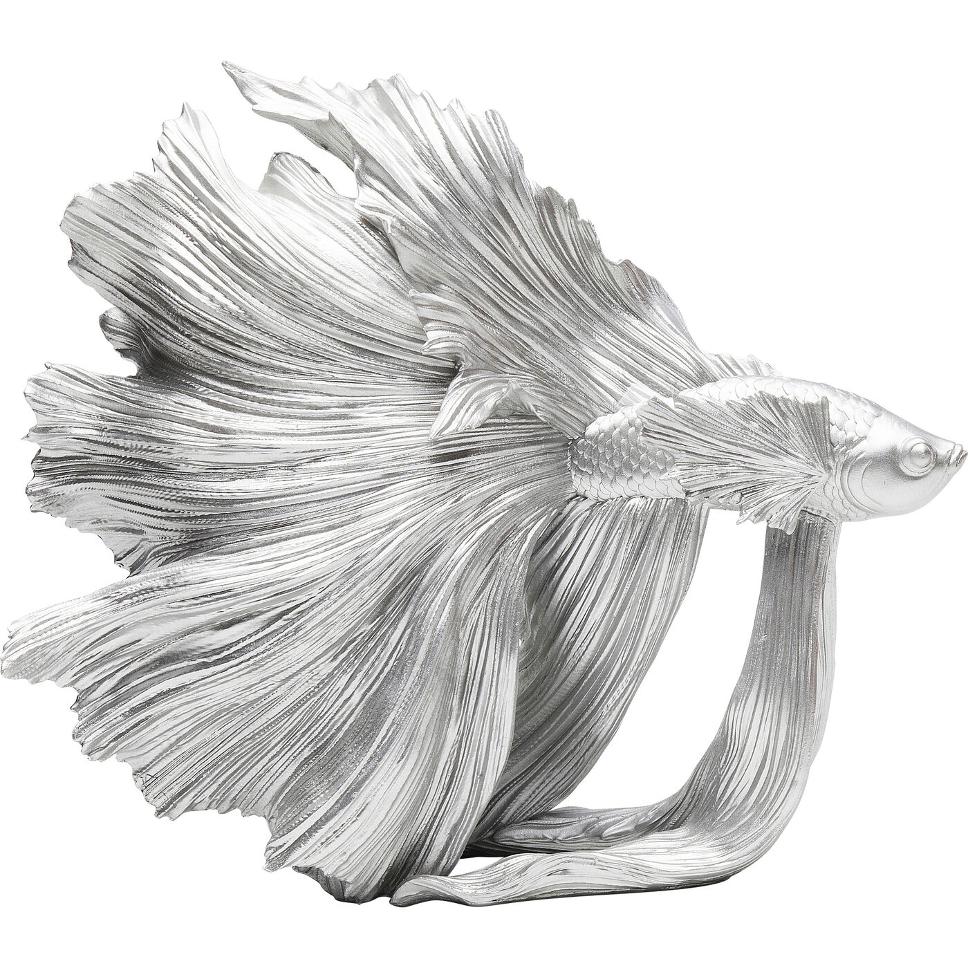 Objeto decorativo Betta Fish plata peq.
