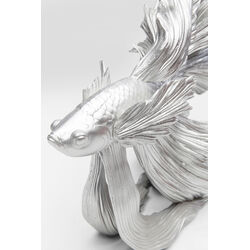 Figura decorativa Betta Fish argento piccolo