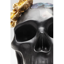 Oggetto decorativo Flower Skull 22cm