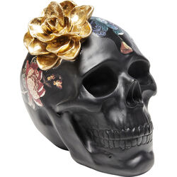 Oggetto decorativo Flower Skull 22cm