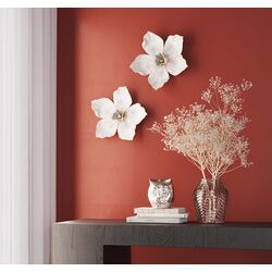 69265 - Wall Decoration Orchid White 24x25cm