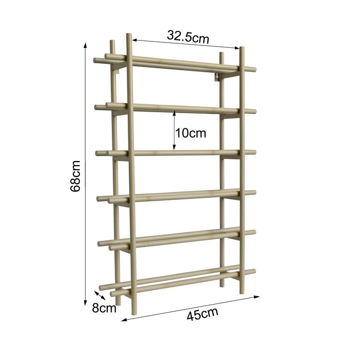 Weinregal Cape Town Greige 45x68cm