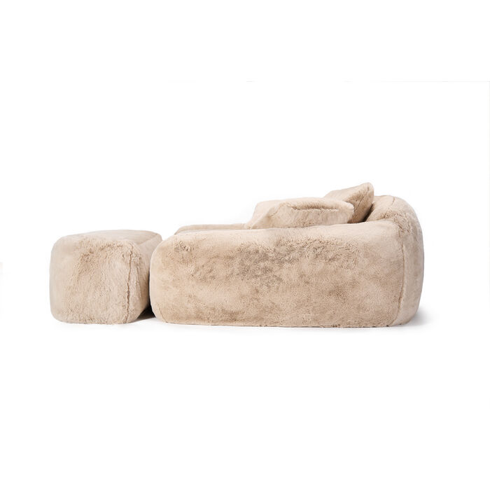 Hocker Lovebed Mika Cream 131cm