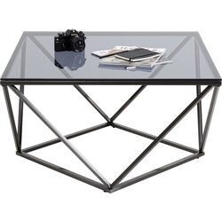 Couchtisch Cristallo Graphit 80x80cm