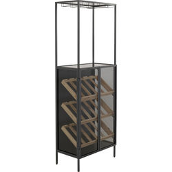 Weinregal Porto Bar Schwarz 60x170cm