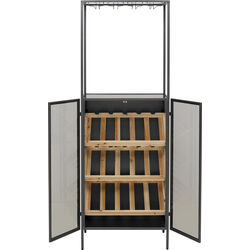 Weinregal Porto Bar Schwarz 60x170cm