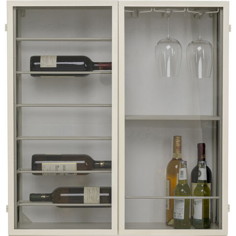 Wall Wine Shelf Porto Greige 75x80cm