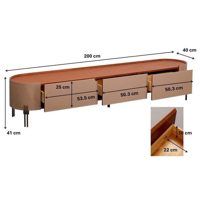 Lowboard Tango 200x41cm