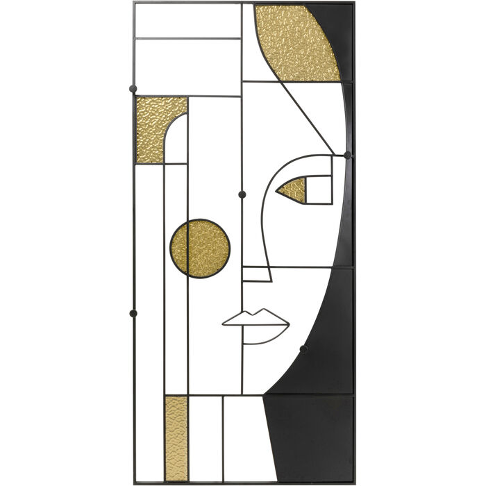 Wandgarderobe Art Girl Face 90x200cm