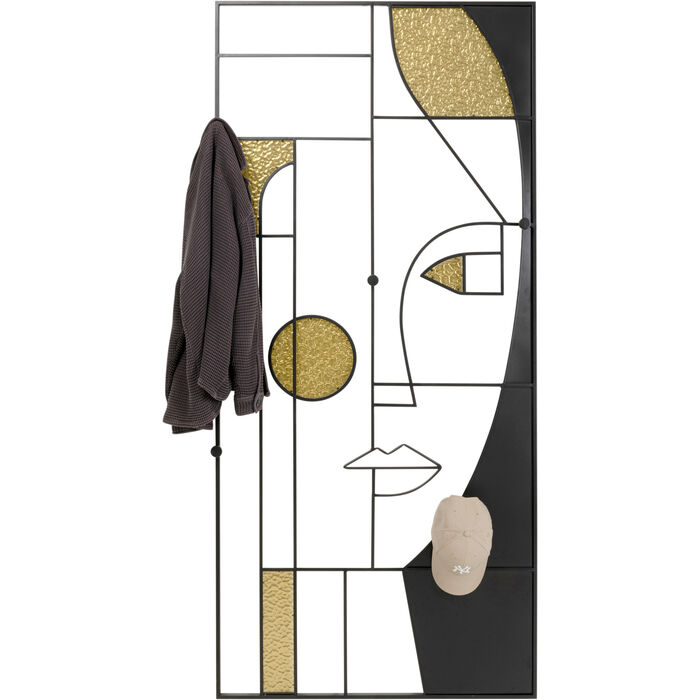 Perchero pared Art Girl Face 90x200cm