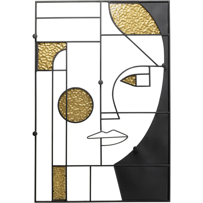 Wandgarderobe Art Girl Face 60x90cm