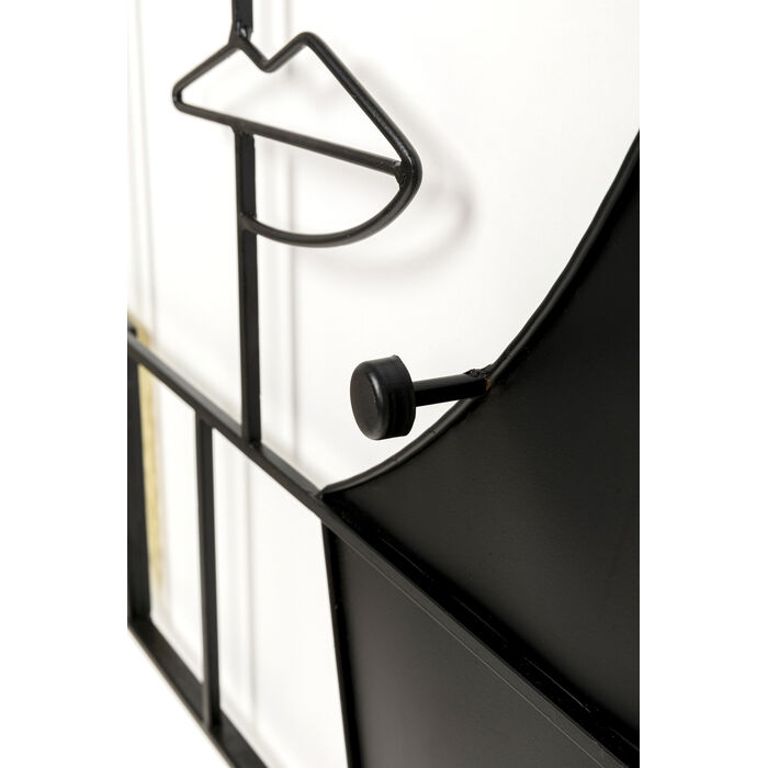 Wandgarderobe Art Girl Face 60x90cm