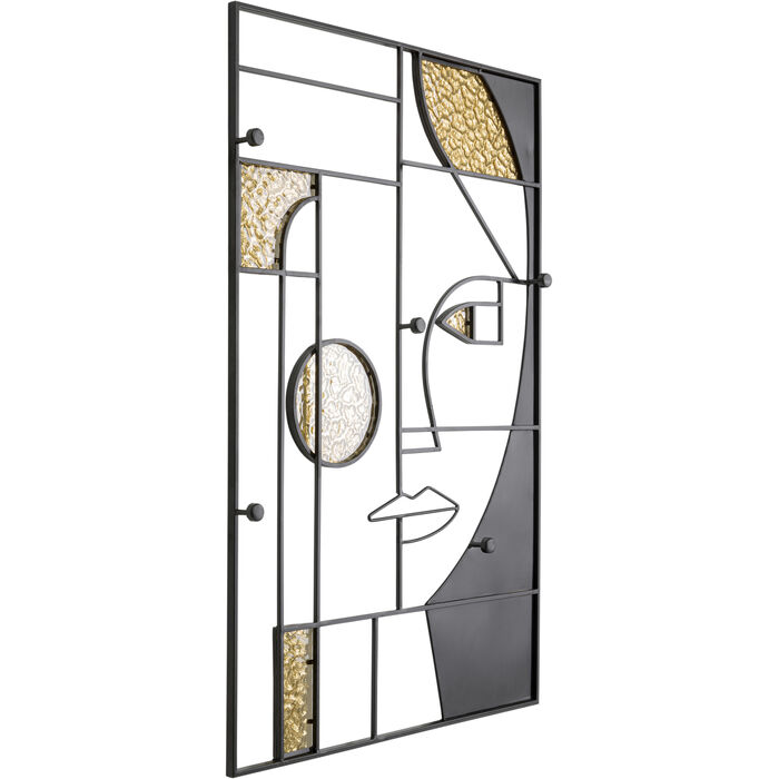 Wandgarderobe Art Girl Face 60x90cm