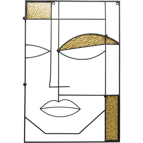 Perchero pared Art Boy Face 60x90cm