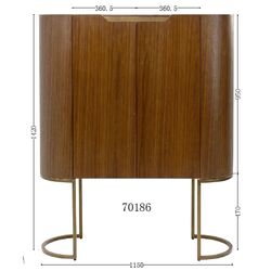 Barschrank Giorgio 115x142cm