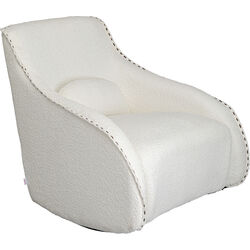 Sillón basculante Swing Ritmo Boucle crema