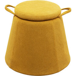 Sgabello Thimble giallo Ø51cm