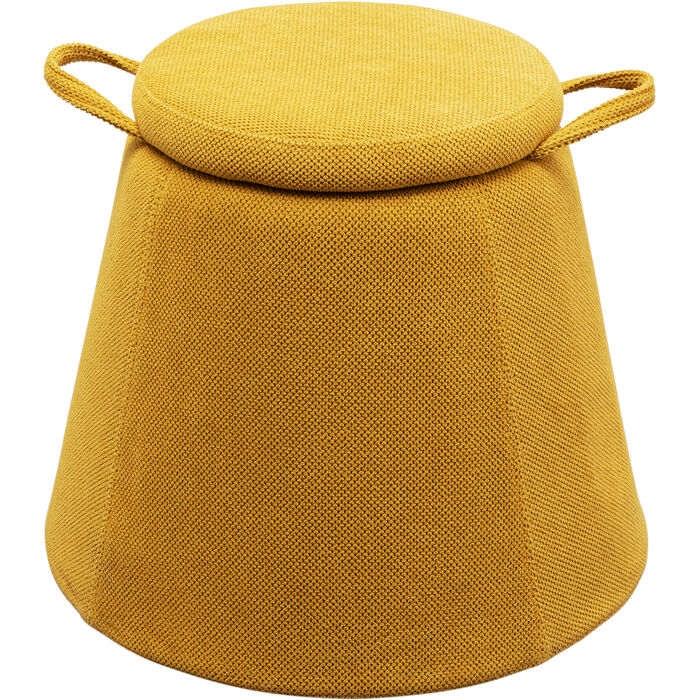 Sgabello Thimble giallo Ø51cm