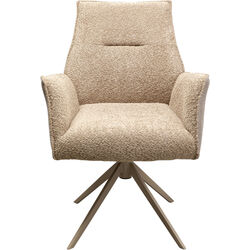 70242 - Swivel Chair with Armrest Liverpool Greige