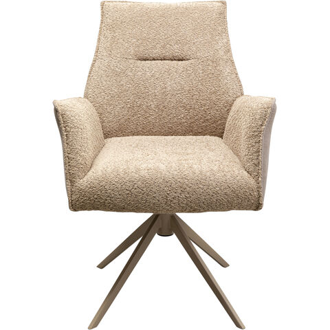 Swivel Chair with Armrest Liverpool Greige