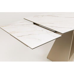 Extension Table Nelly Greige 180(40+40)x90cm