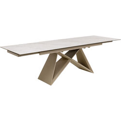 Extension Table Nelly Greige 180(40+40)x90cm