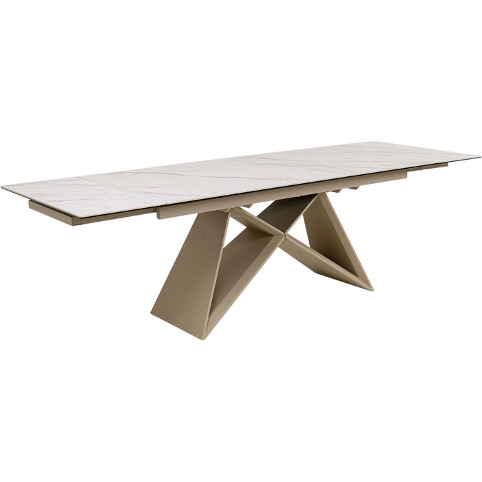 Extension Table Nelly Greige 180(40+40)x90cm