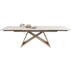 Extension Table Nelly Greige 180(40+40)x90cm