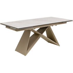 Extension Table Nelly Greige 180(40+40)x90cm