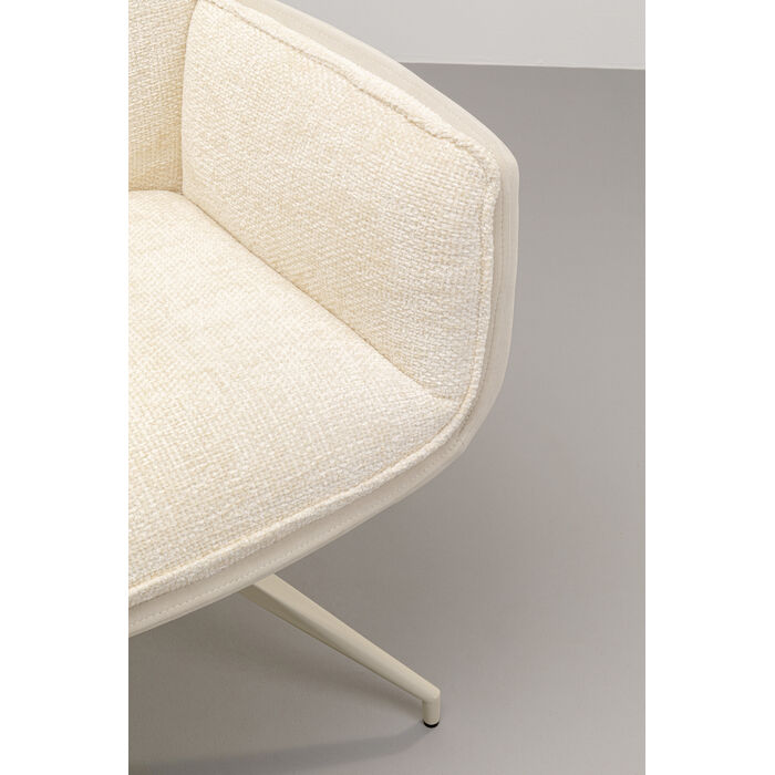 Swivel Arm Chair Hilla White