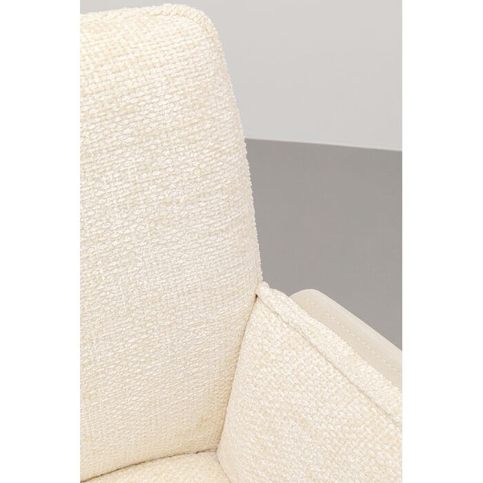 Swivel Arm Chair Hilla White