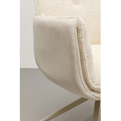 Swivel Arm Chair Hilla White