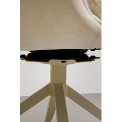 Swivel Arm Chair Hilla White