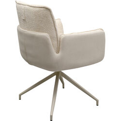 Swivel Arm Chair Hilla White