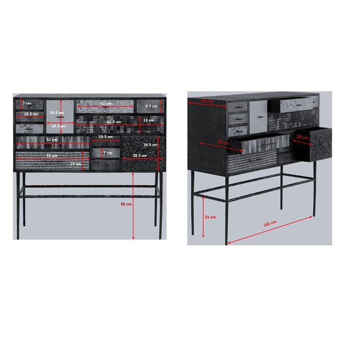 Highboard Chalet Soul 110x105cm